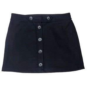 Gap Womens Black Wool Blend Mini Skirt Size 4